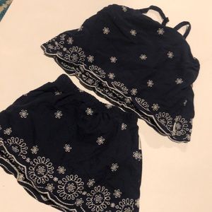 24 month Oshkosh Navy tank and skirt set!